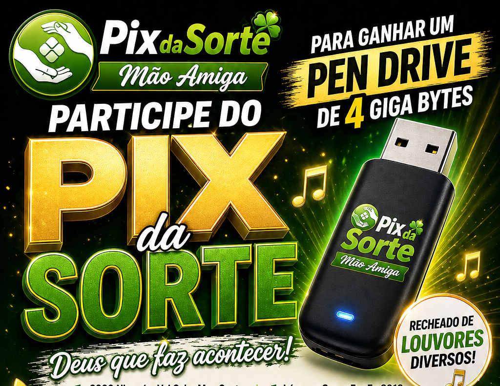 PEN DRIVE RECHEADO DE LOUVORES